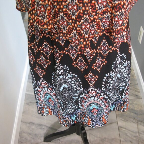 XHILARATION Boho Pattern Sleeveless Tunic/Dress Size Medium - Picture 4 of 8
